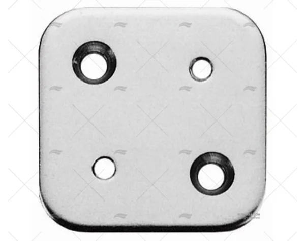 placa inox c rosca 44x44mm accesorios defensas imnasa ref 41250993