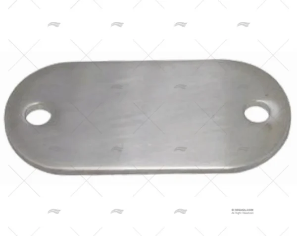 placa inox ss 316 76x32x3mm pasamanos imnasa ref 09121623