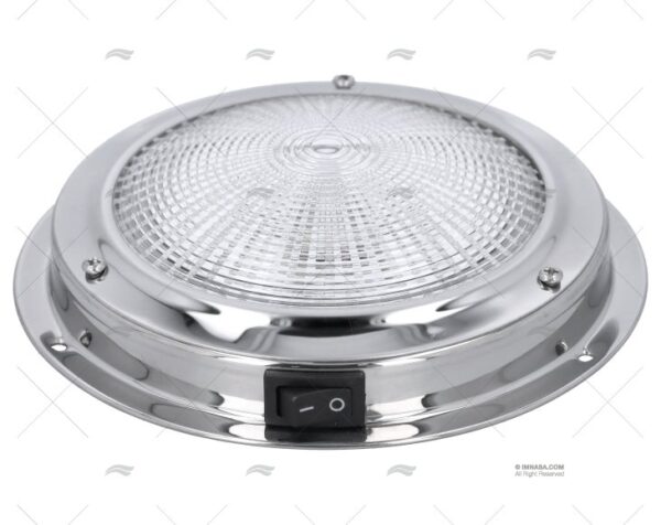 plafon inox con interruptor led 12v plafones imnasa ref 40250287