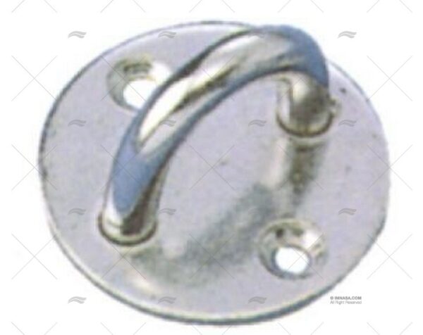 platina redonda inox 5mm con ojo tensores imnasa ref 20250493