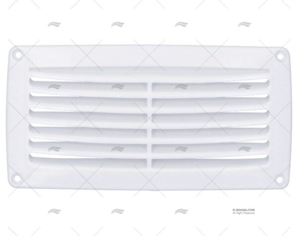 rejilla abs blanco 206x106mm respiraderos y rejillas imnasa ref 04000491