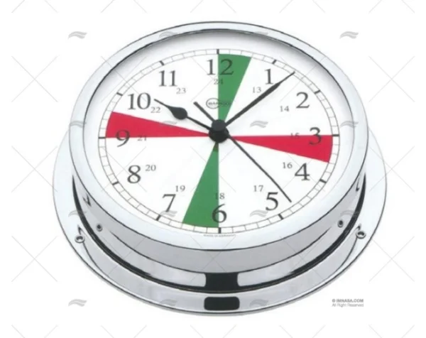 reloj horario cromado 130mm relojes imnasa ref 76250133