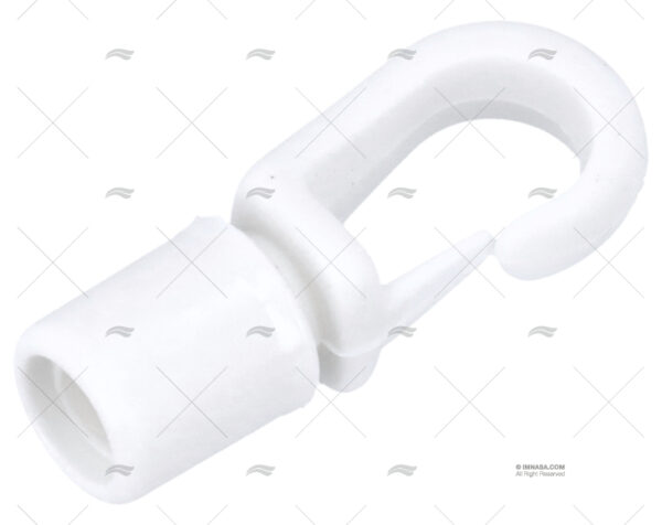 soporte gancho blanco 5 6mm ojales y broches imnasa ref 04000551