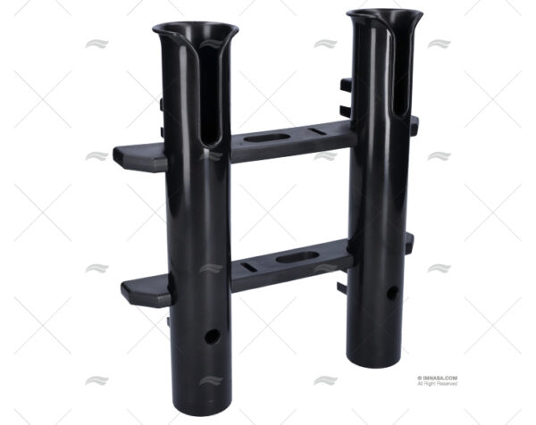 SOPORTE PORTACAÑAS 2-1 PP NEGRO