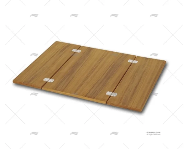 tablero mesa plegable teca 66x90cm mesas imnasa ref 90700252