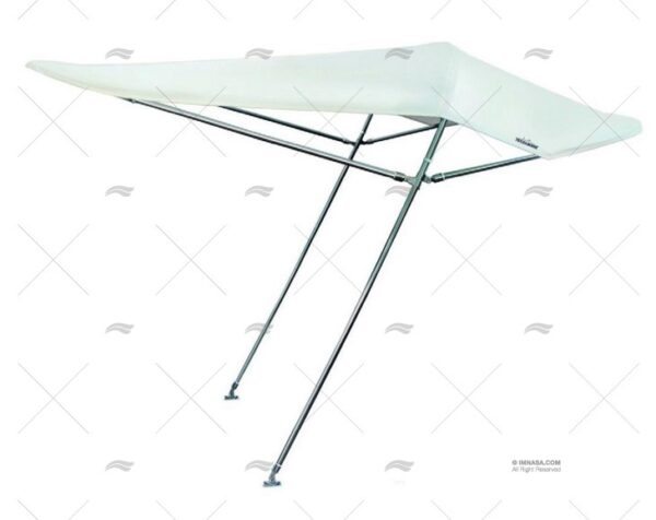 toldo aria 150mm tubo inox 22mm blanco capotas imnasa ref 90210450