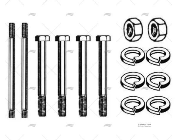 tornillos y tuercas colector merc 153 ci sistema de escape y colectores imnasa ref 23940599