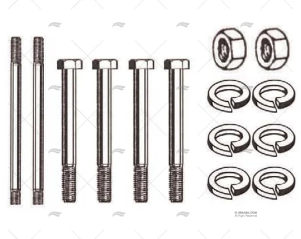 tornillos y tuercas colector merc 165 ci sistema de escape y colectores imnasa ref 23940596