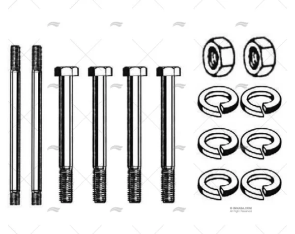 tornillos y tuercas colector merc 181 ci sistema de escape y colectores imnasa ref 23940593