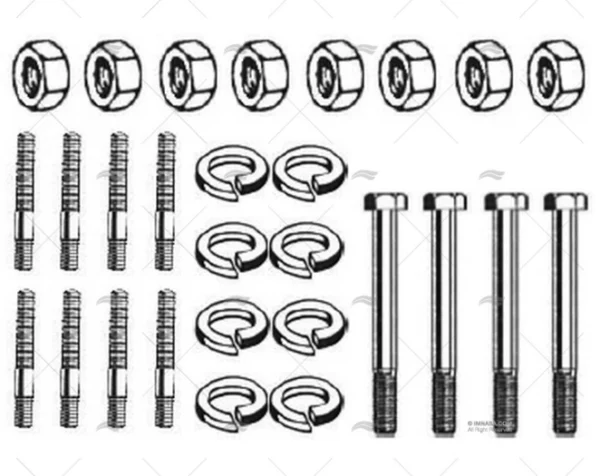 tornillos y tuercas colector merc v8 for sistema de escape y colectores imnasa ref 23940623