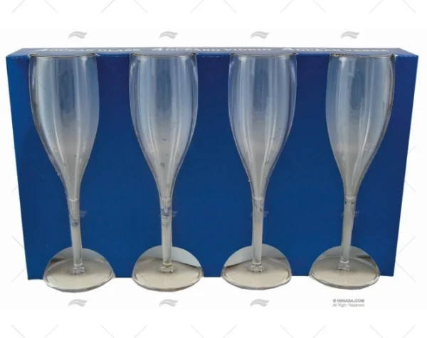 vaso para champagne 180ml 4 piezas vajilla imnasa ref 04845024