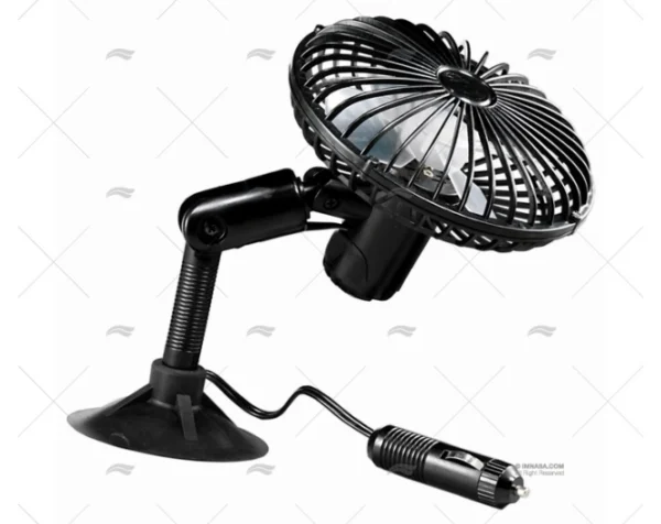 ventilador negro 12v ventosa respiraderos y rejillas imnasa ref 40251379