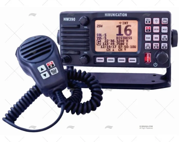 VHF FIJA HIMUN HM390 DSC      IP67 NEGRA