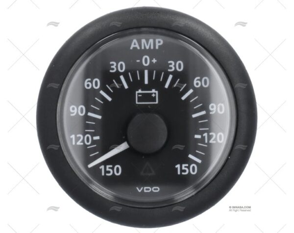 amperimetro vln 12 24v 150amp 52mm ocean viewline black white vdo imnasa ref 62512329