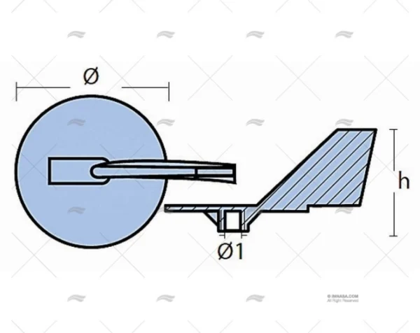 anodo zinc yamaha 150 225hp 2 anodos imnasa ref 42250271 1