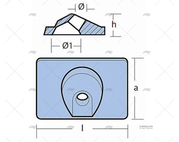 anodo zinc yamaha 9 9hp anodos imnasa ref 42250245 1