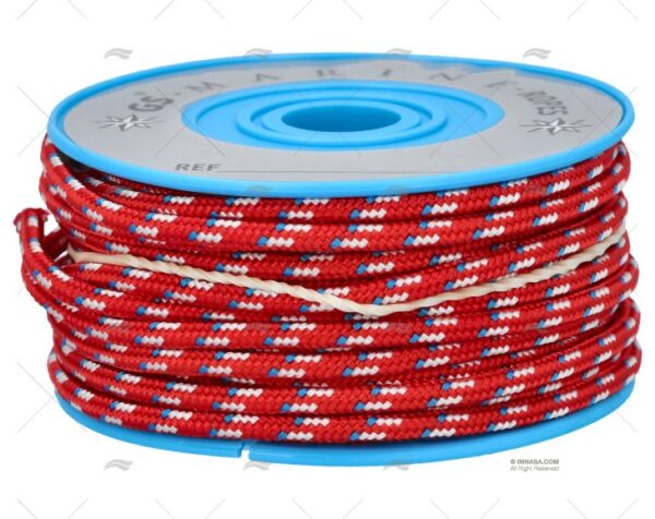 bobina poliest roja azul blanca 3mm 10m cabos multiusos imnasa ref 85300067