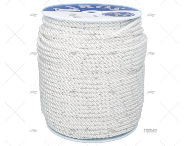 cabo polyester 10mm blanco 200m cabos de amarre imnasa ref 001111000228