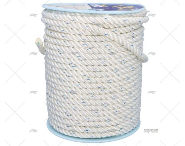 cabo polyester 16mm blanco 100m cabos de amarre imnasa ref 001111600228