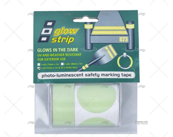 cinta glow strip 25mmx1m 20x45mm disc 1r cintas adhesivas imnasa ref 22000077