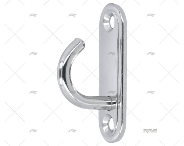 platina c gancho inox ss 304 60mm accesorios defensas imnasa ref 20210032