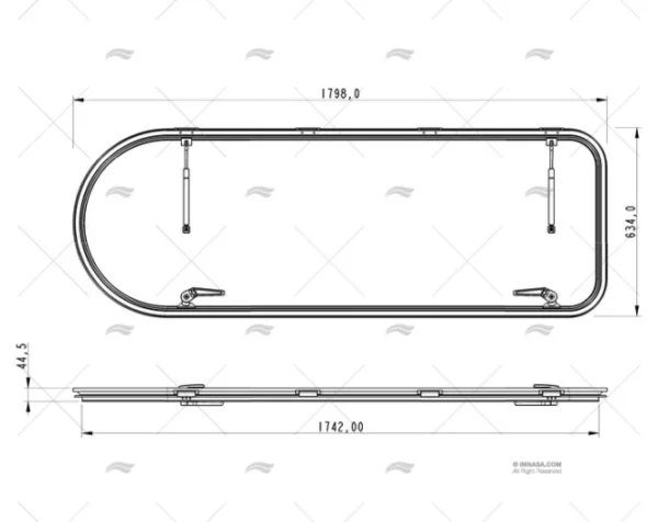 puerta sunseeker 225 flybridge assy recambios para escotillas y portillos imnasa ref l362112999