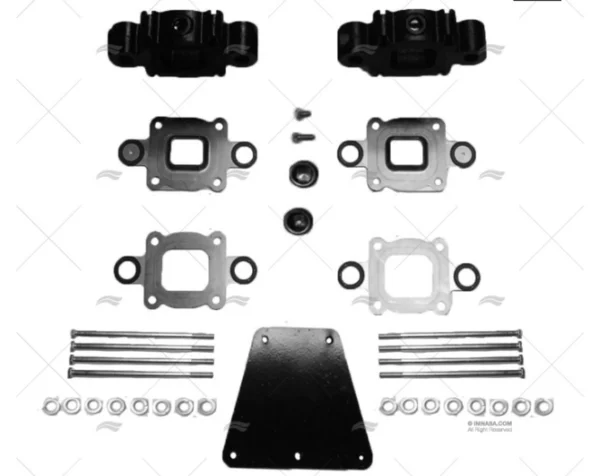 separador colector kit v8 sistema de escape y colectores imnasa ref 23940563