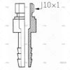 adaptador grifo macho 10x1m tubo 8mm grifos cubierta interior imnasa ref 31250258