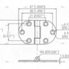 bisagra inox ss316 30 x 47mm bisagras imnasa ref 09121460