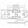 bisagra inox ss316 37 x 76mm bisagras imnasa ref 09121452