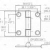 bisagra inox ss316 50 8 x 50 8mm bisagras imnasa ref 09121449