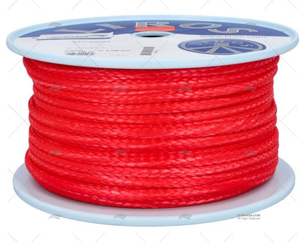 cabo liros d pro 6mm rojo 100m drizas y escotas imnasa ref 015050600171