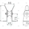 cojinete ancla fijo 45mm inox cojinetes ancla imnasa ref 40250636