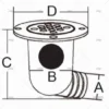 desague codo 38mm 95 inox 316 tapones imnasa ref 09121055