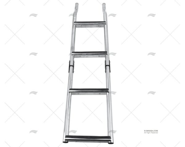 escalera plegable inox 4 peldanos escaleras imnasa ref 04963604