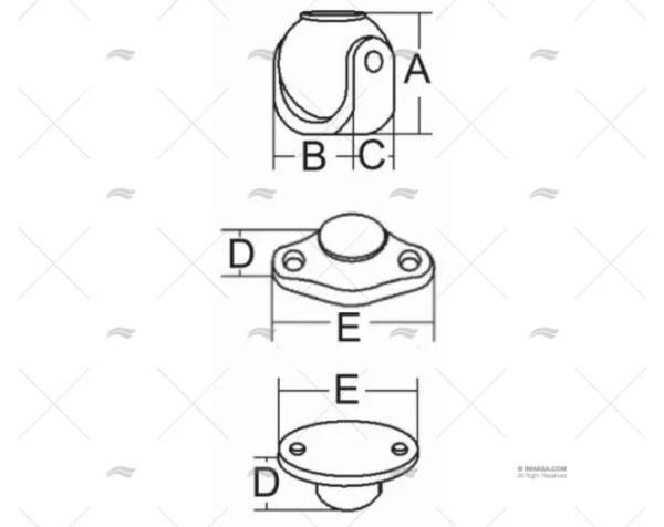 fijacion magnetica puerta flush inox 316 cierres imnasa ref 09120994