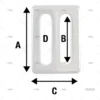 hebilla inox para arnes 62x34mm tensores imnasa ref 20250342