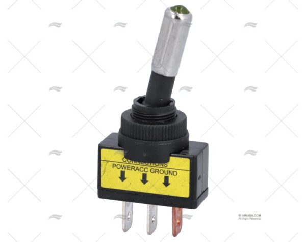 int on off 20a 12v 3pin luz amaril interruptores imnasa ref 65001006