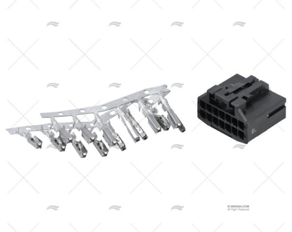 kit conector 14pin vl conector pines ocean viewline black white vdo imnasa ref 62510851