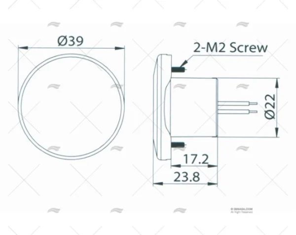 luz cortesia 39 led blanco luz cortesia imnasa ref 65000938