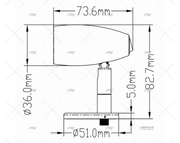 luz lectura led 10 30v laton cromado luces lectura imnasa ref 40251309