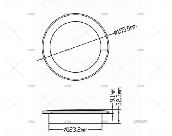 luz led blanca roja empotrada touch 12v luz cortesia imnasa ref 40251176