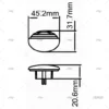 luz led cortesia empotrable 12v blanca luz cortesia imnasa ref 40251269