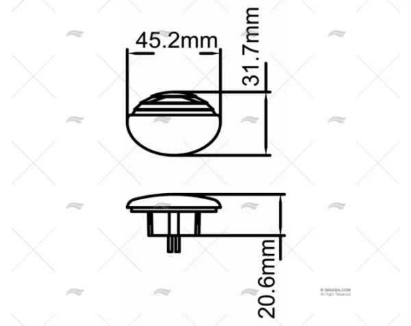 luz led cortesia empotrable 12v blanca luz cortesia imnasa ref 40251269