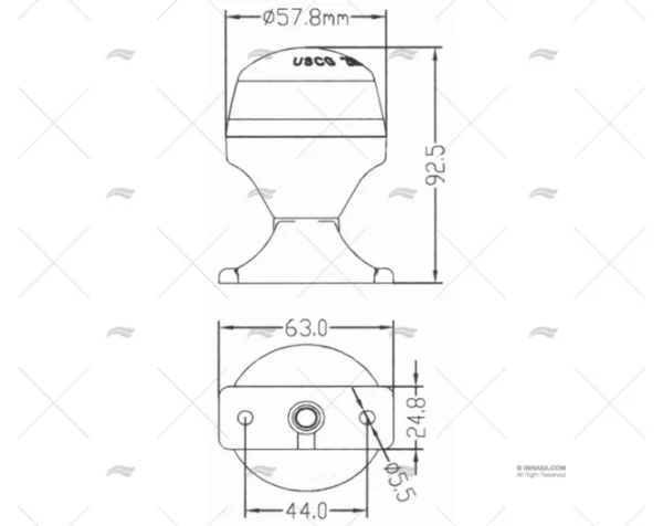 luz led fondeo 10 30v luces navegacion imnasa ref 65100667