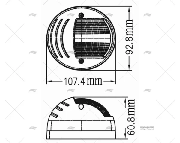 luz navegacion estribor led 8 30v blanca luces navegacion imnasa ref 40251215