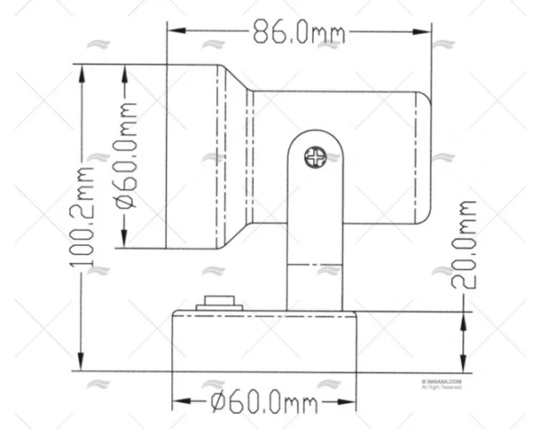 luz pared s s 304 led 12v luces lectura imnasa ref 65000974