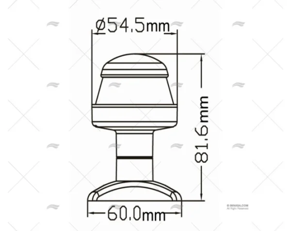 luz todo horizonte led 8 30v abs luces navegacion imnasa ref 40251300