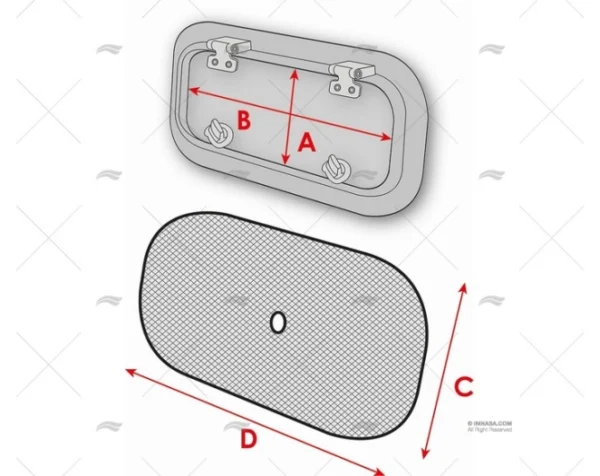 MOSQUITERA P/PORTILLOS - PEQUEÑA (2 PACK