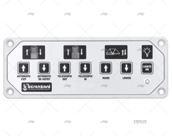 panel bs 7 claves color plateado recambios besenzoni imnasa ref 15402042